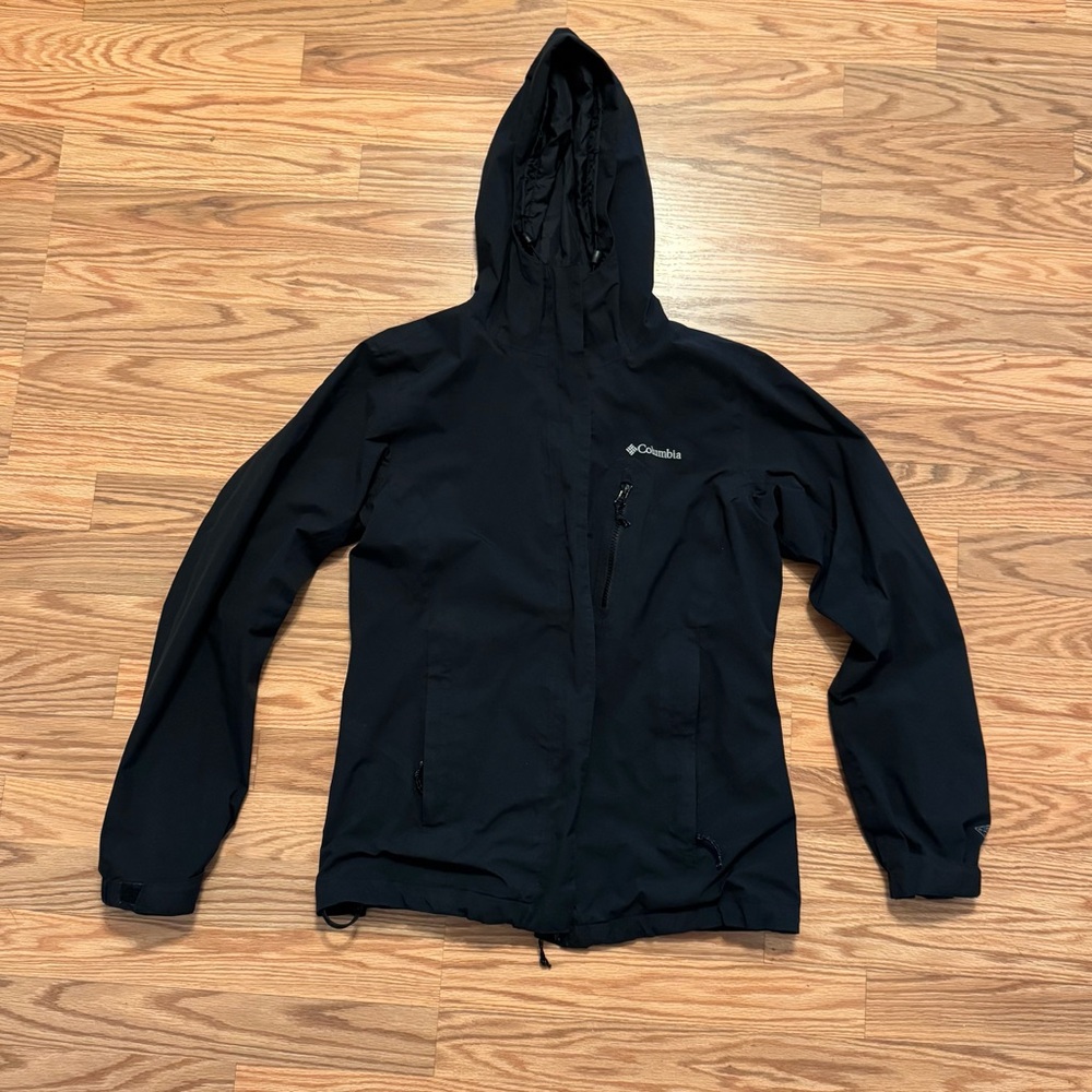 Columbia windbreaker, black, medium.